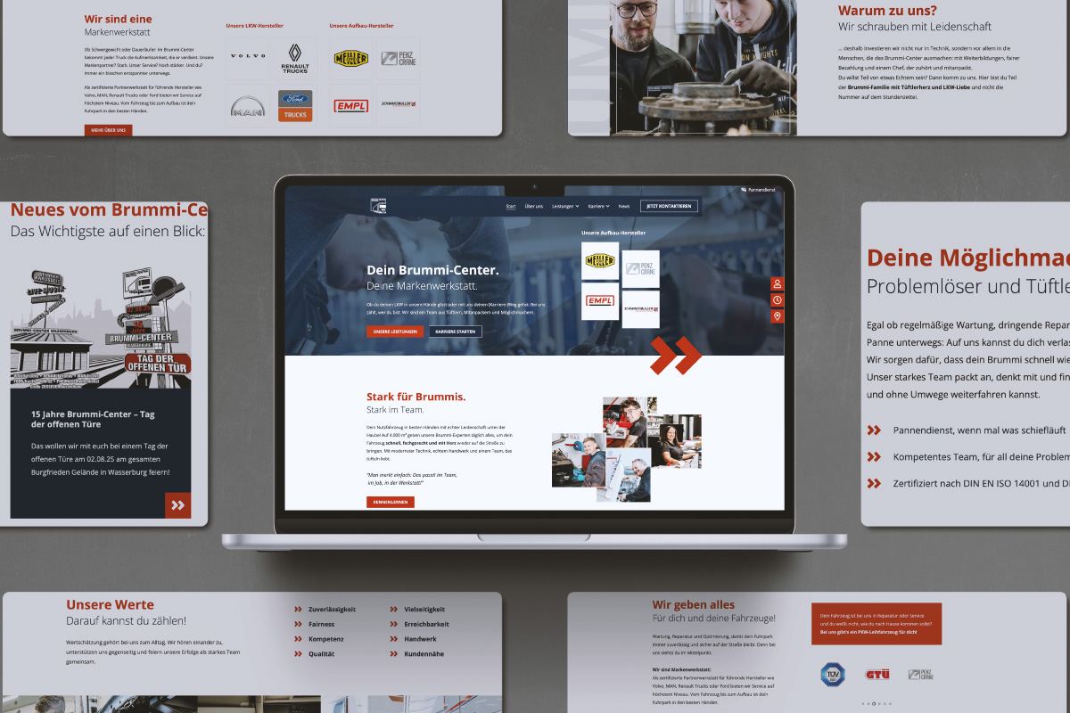 Referenz Brummi-Center Web